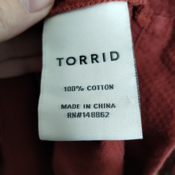 Torrid Twill Utility Anorak Jacket Hooded Women's Plus Size 2X - Picture 7 of 8